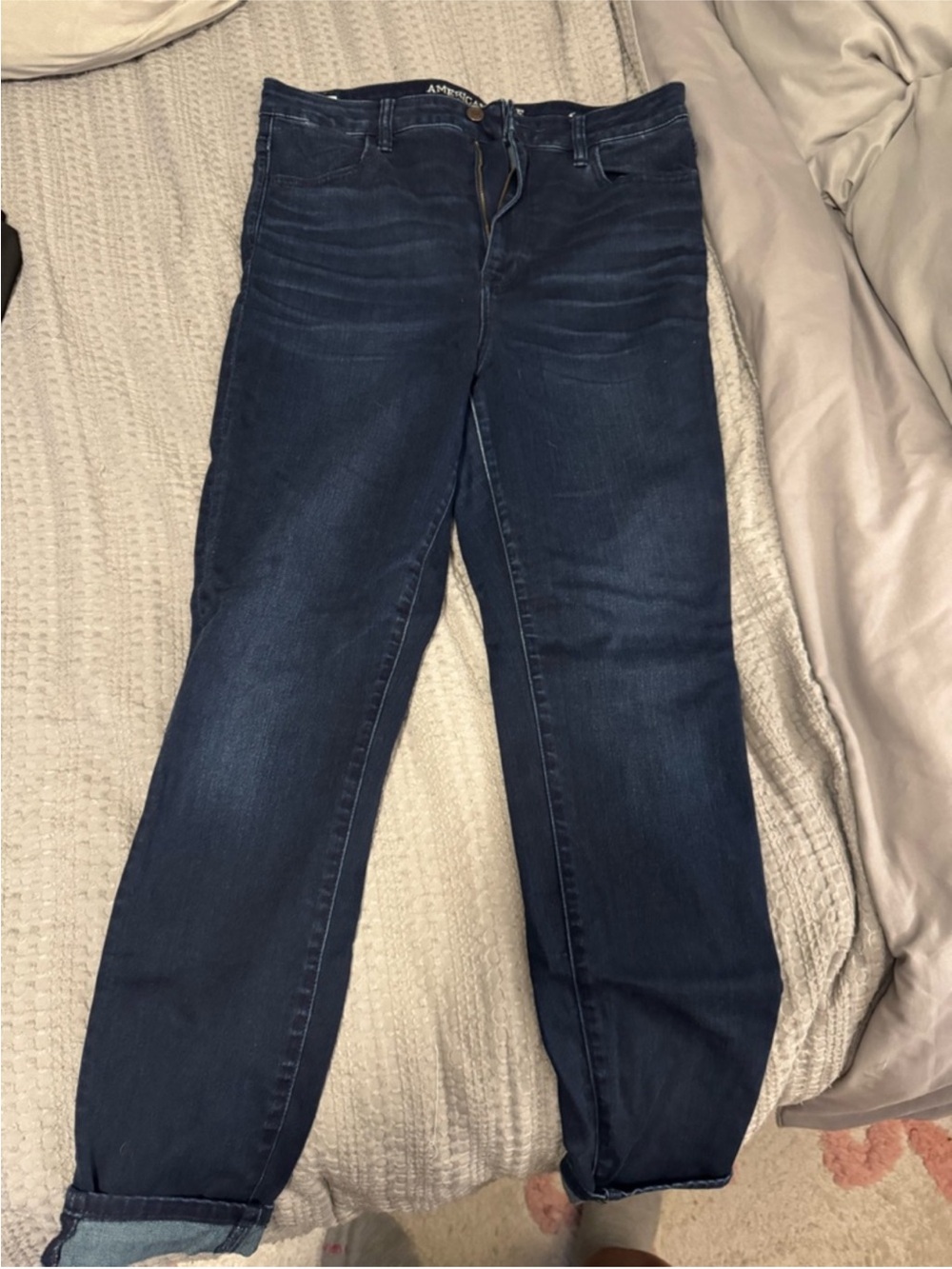 American Eagle Outfitters Skinny Jeans in Dark Blue